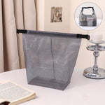 Borsa da toilette in rete EVA impermeabile, portatile, ideale per i viaggi, perfetta per bagno, palestra, piscina, per il trucco e come borsa da bagno, con chiusura a fibbia., Large Transparent Gray, Small Transparent Gray, Large Transparent White     ...