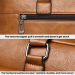 WEIXIER T665 Borsa tote da uomo vintage da lavoro, grande capacità, impermeabile, per laptop
