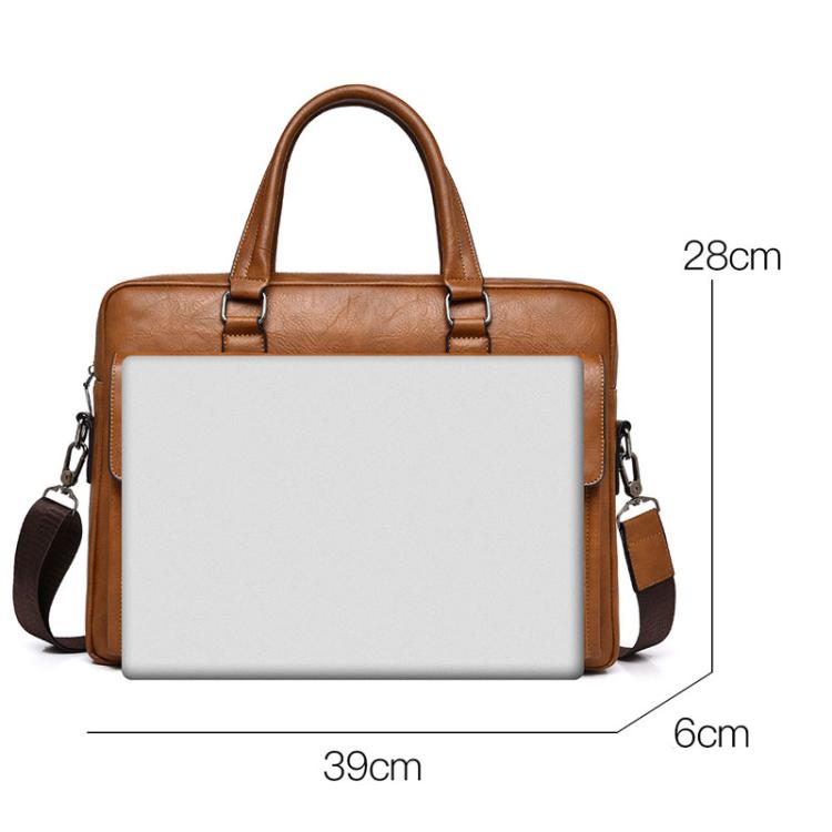 WEIXIER T665 Borsa tote da uomo vintage da lavoro, grande capacità, impermeabile, per laptop