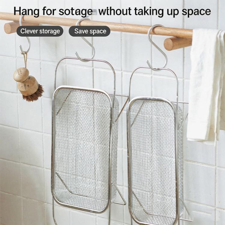 Colino espandibile da posizionare sopra il lavello, in acciaio inox 304, con cestello di scolo a maglia fine, bracci regolabili e piedini di supporto., Small, Medium, Large, Extra Large