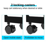 JJ-9106 PC Tower Mobile Stand Adjustable Metal Computer Host Bracket