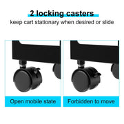 JJ-9106 PC Tower Mobile Stand Adjustable Metal Computer Host Bracket