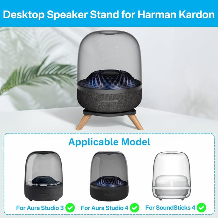 Supporto per altoparlanti in acrilico JJ-9300-B-0 per Harman Kardon SoundSticks 4 / Aura Studio 3 / 4