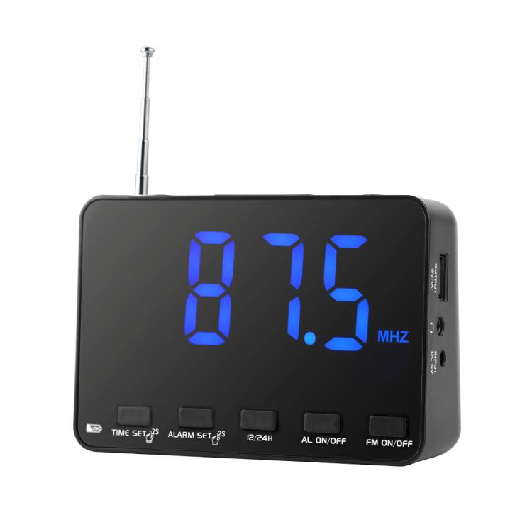 Radiosveglia digitale FM con ampio display LED
