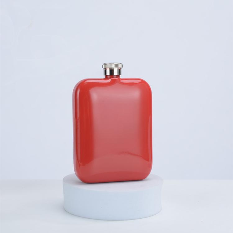Fiaschetta da tasca da 177 ml (6 oz) per liquori, adatta a uomini e donne, in acciaio inossidabile 304, a prova di perdite, con tappo a vite. Fiaschetta portatile per alcolici e whisky.