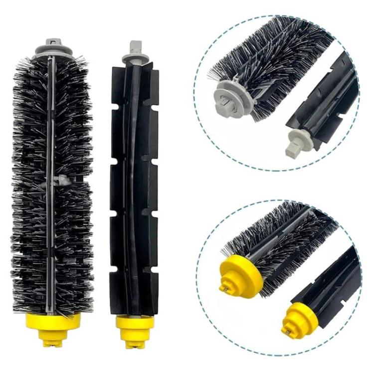 Accessori per aspirapolvere robot iRobot Roomba serie 650/600: spazzola, filtro e spazzola laterale triangolare., 15 in 1