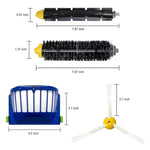 Accessori per aspirapolvere robot iRobot Roomba serie 650/600: spazzola, filtro e spazzola laterale triangolare., 15 in 1