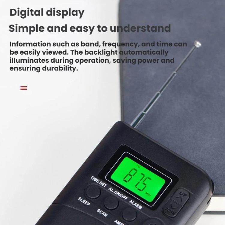 Radio portatile WDK FM/AM con display digitale