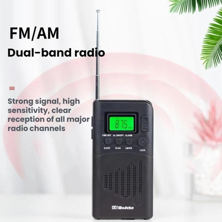 WDK Portable FM/AM Full-Band Mini Digital Display Radio, For EU, For US