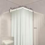 Tenda da doccia pieghevole e impermeabile per bagno, divisorio invisibile per WC, zona asciutta e zona umida., 3-Fold Grey, 4-Fold Grey, 5-Fold Grey, 3-Fold White, 4-Fold White, 5-Fold White