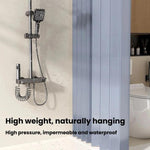 Tenda da doccia pieghevole e impermeabile per bagno, divisorio invisibile per WC, zona asciutta e zona umida., 3-Fold Grey, 4-Fold Grey, 5-Fold Grey, 3-Fold White, 4-Fold White, 5-Fold White