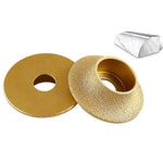 Mola abrasiva per bordi in pietra, marmo, granito, piastrelle, strumento per rifinitura e smussatura, French Edge 10mm, French Edge 15mm, French Edge 20mm, French Edge 25mm, French Edge 30mm, Rounded Edge 10mm, Rounded Edge 20mm, Rounded Edge 25mm     ...