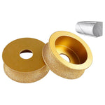 Mola abrasiva per bordi in pietra, marmo, granito, piastrelle, strumento per rifinitura e smussatura, French Edge 10mm, French Edge 15mm, French Edge 20mm, French Edge 25mm, French Edge 30mm, Rounded Edge 10mm, Rounded Edge 20mm, Rounded Edge 25mm     ...