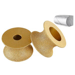 Mola abrasiva per bordi in pietra, marmo, granito, piastrelle, strumento per rifinitura e smussatura, French Edge 10mm, French Edge 15mm, French Edge 20mm, French Edge 25mm, French Edge 30mm, Rounded Edge 10mm, Rounded Edge 20mm, Rounded Edge 25mm     ...