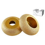Mola abrasiva per bordi in pietra, marmo, granito, piastrelle, strumento per rifinitura e smussatura, French Edge 10mm, French Edge 15mm, French Edge 20mm, French Edge 25mm, French Edge 30mm, Rounded Edge 10mm, Rounded Edge 20mm, Rounded Edge 25mm     ...