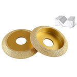 Mola abrasiva per bordi in pietra, marmo, granito, piastrelle, strumento per rifinitura e smussatura, French Edge 10mm, French Edge 15mm, French Edge 20mm, French Edge 25mm, French Edge 30mm, Rounded Edge 10mm, Rounded Edge 20mm, Rounded Edge 25mm     ...