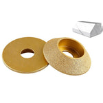 Mola abrasiva per bordi in pietra, marmo, granito, piastrelle, strumento per rifinitura e smussatura, Flat Wheel 15mm, Flat Wheel 20mm, Flat Wheel 25mm, Flat Wheel 30mm, Flat Wheel 35mm, Flat Wheel 45mm, Bevelled Edge 15mm, Bevelled Edge 20mm          ...