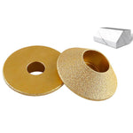Mola abrasiva per bordi in pietra, marmo, granito, piastrelle, strumento per rifinitura e smussatura, Flat Wheel 15mm, Flat Wheel 20mm, Flat Wheel 25mm, Flat Wheel 30mm, Flat Wheel 35mm, Flat Wheel 45mm, Bevelled Edge 15mm, Bevelled Edge 20mm          ...