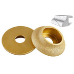Mola abrasiva per bordi in pietra, marmo, granito, piastrelle, strumento per rifinitura e smussatura, Flat Wheel 15mm, Flat Wheel 20mm, Flat Wheel 25mm, Flat Wheel 30mm, Flat Wheel 35mm, Flat Wheel 45mm, Bevelled Edge 15mm, Bevelled Edge 20mm          ...