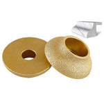 Mola abrasiva per bordi in pietra, marmo, granito, piastrelle, strumento per rifinitura e smussatura, Flat Wheel 15mm, Flat Wheel 20mm, Flat Wheel 25mm, Flat Wheel 30mm, Flat Wheel 35mm, Flat Wheel 45mm, Bevelled Edge 15mm, Bevelled Edge 20mm          ...