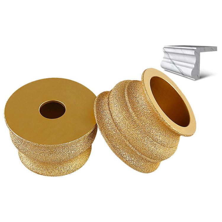 Mola abrasiva per bordi in pietra, marmo, granito, piastrelle, strumento per rifinitura e smussatura, Flat Wheel 15mm, Flat Wheel 20mm, Flat Wheel 25mm, Flat Wheel 30mm, Flat Wheel 35mm, Flat Wheel 45mm, Bevelled Edge 15mm, Bevelled Edge 20mm          ...