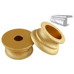 Mola abrasiva per bordi in pietra, marmo, granito, piastrelle, strumento per rifinitura e smussatura, Flat Wheel 15mm, Flat Wheel 20mm, Flat Wheel 25mm, Flat Wheel 30mm, Flat Wheel 35mm, Flat Wheel 45mm, Bevelled Edge 15mm, Bevelled Edge 20mm          ...