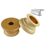 Mola abrasiva per bordi in pietra, marmo, granito, piastrelle, strumento per rifinitura e smussatura, Flat Wheel 15mm, Flat Wheel 20mm, Flat Wheel 25mm, Flat Wheel 30mm, Flat Wheel 35mm, Flat Wheel 45mm, Bevelled Edge 15mm, Bevelled Edge 20mm          ...