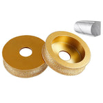 Mola abrasiva per bordi in pietra, marmo, granito, piastrelle, strumento per rifinitura e smussatura, Flat Wheel 15mm, Flat Wheel 20mm, Flat Wheel 25mm, Flat Wheel 30mm, Flat Wheel 35mm, Flat Wheel 45mm, Bevelled Edge 15mm, Bevelled Edge 20mm          ...