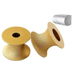 Mola abrasiva per bordi in pietra, marmo, granito, piastrelle, strumento per rifinitura e smussatura, Flat Wheel 15mm, Flat Wheel 20mm, Flat Wheel 25mm, Flat Wheel 30mm, Flat Wheel 35mm, Flat Wheel 45mm, Bevelled Edge 15mm, Bevelled Edge 20mm          ...