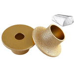Mola abrasiva per bordi in pietra, marmo, granito, piastrelle, strumento per rifinitura e smussatura, Flat Wheel 15mm, Flat Wheel 20mm, Flat Wheel 25mm, Flat Wheel 30mm, Flat Wheel 35mm, Flat Wheel 45mm, Bevelled Edge 15mm, Bevelled Edge 20mm          ...