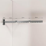 Stendibiancheria pieghevole senza foratura per balcone, stendibiancheria invisibile retrattile, 1-Fold Grey, 2-Fold Grey, 3-Fold Grey, 4-Fold Grey, 5-Fold Grey, 1-Fold White, 2-Fold White, 3-Fold White, 4-Fold White, 5-Fold White