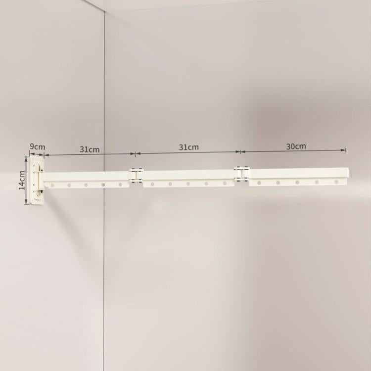 Stendibiancheria pieghevole senza foratura per balcone, stendibiancheria invisibile retrattile, 1-Fold Grey, 2-Fold Grey, 3-Fold Grey, 4-Fold Grey, 5-Fold Grey, 1-Fold White, 2-Fold White, 3-Fold White, 4-Fold White, 5-Fold White