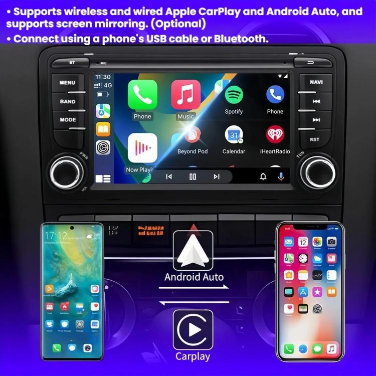 Sistema multimediale 7 pollici per Audi A3 con CarPlay