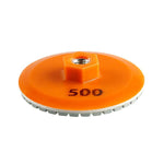 Disco diamantato monoblocco da 3 pollici (8 cm) per levigatura a secco e smerigliatura dei bordi delle piastrelle, 50, 150, 300, 500, 1000