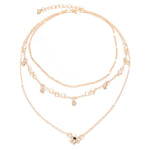 Collana con ciondolo a stella multistrato