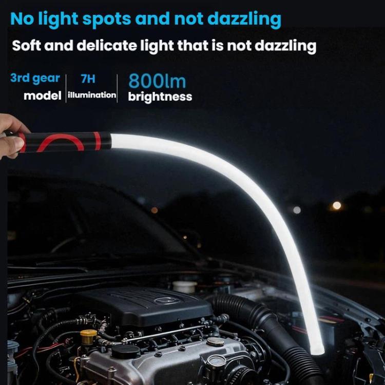 Striscia luminosa a LED multifunzionale, flessibile e pratica da 73 cm, ideale per riparazioni domestiche e auto, perfetta per esterni e come torcia., Orange