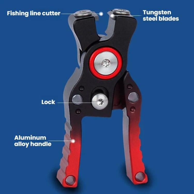 Tagliafilo da pesca in lega di alluminio, mini tagliafilo per esche artificiali