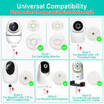 JJ-9376-W-0 Supporto regolabile per baby monitor HelloBaby / VTech / Infant Optics con vassoio portaoggetti