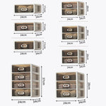 Scatola organizer per biancheria intima e calzini di grande capacità, a cassetto., No Grid Space, 10 Grid Spaces, 15 Grid Spaces, No Grid Space + 10 Grid Spaces, No Grid Space + 15 Grid Spaces, 10 Grid Spaces + 15 Grid Spaces                           ...