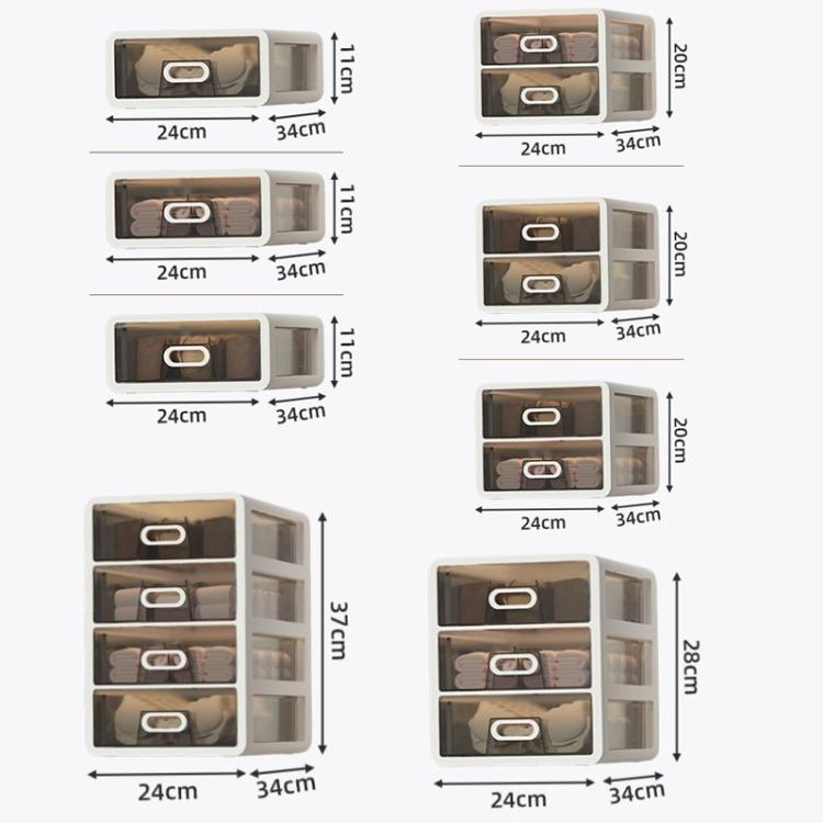 Scatola organizer per biancheria intima e calzini di grande capacità, a cassetto., No Grid Space, 10 Grid Spaces, 15 Grid Spaces, No Grid Space + 10 Grid Spaces, No Grid Space + 15 Grid Spaces, 10 Grid Spaces + 15 Grid Spaces                           ...