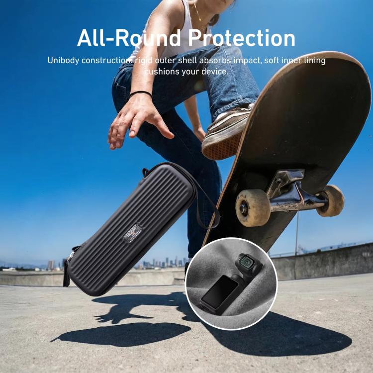Borsa mini valigia portatile per DJI Osmo Pocket 4/3 TELESIN DisAdv con tracolla regolabile.