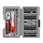 Set di chiavi a bussola da 1/4 di pollice, punte per cacciavite, attrezzi per riparazione ferramenta, 48pcs / set, 47pcs / set A, 47pcs / set B