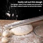 Mattarello in acciaio inox 304 per levigatura e cottura in cucina., LsCook 32cm