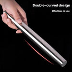 Mattarello in acciaio inox 304 per levigatura e cottura in cucina., LsCook 32cm