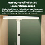 Lampada da scrivania Xiajule per la cura degli occhi, con display dell'ora, 3 temperature di colore dimmerabili e luce da comodino., 1200mAh, 1800mAh