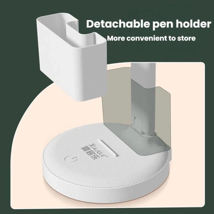 Lampada da scrivania Xiajule per la cura degli occhi, con display dell'ora, 3 temperature di colore dimmerabili e luce da comodino., 1200mAh, 1800mAh