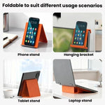 Supporto da tavolo flessibile, deformabile e pieghevole in silicone K8 per cellulari, tablet e laptop, portatile e antiscivolo.