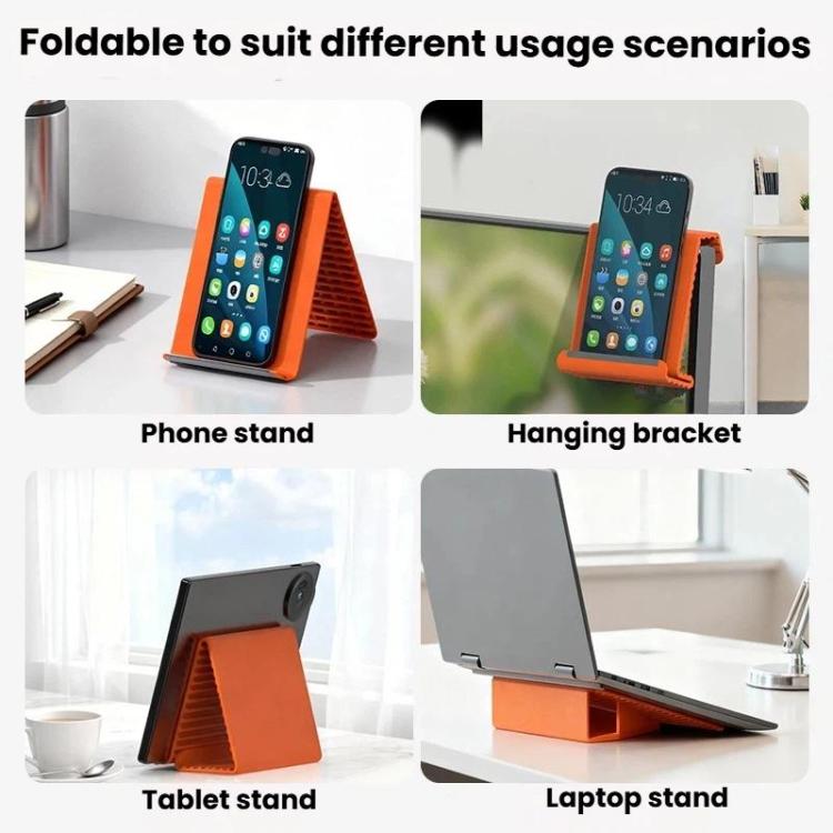 Supporto da tavolo flessibile, deformabile e pieghevole in silicone K8 per cellulari, tablet e laptop, portatile e antiscivolo.