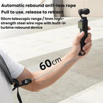 Moschettone telescopico per zaino per action camera DJI Osmo Action 6 / Pocket 3 / 4 BRDRC, Normal