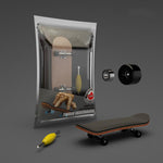 Skateboard da dito in legno d'acero a 5 strati con cuscinetti, antistress da scrivania, gioco sportivo per le dita